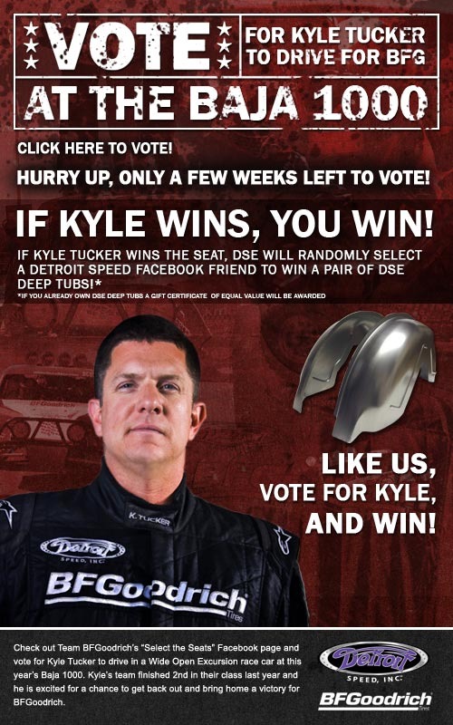 Vote Kyle Tucker to drive for BFGoodrich